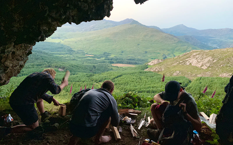 Bivvying with friends in North Wales