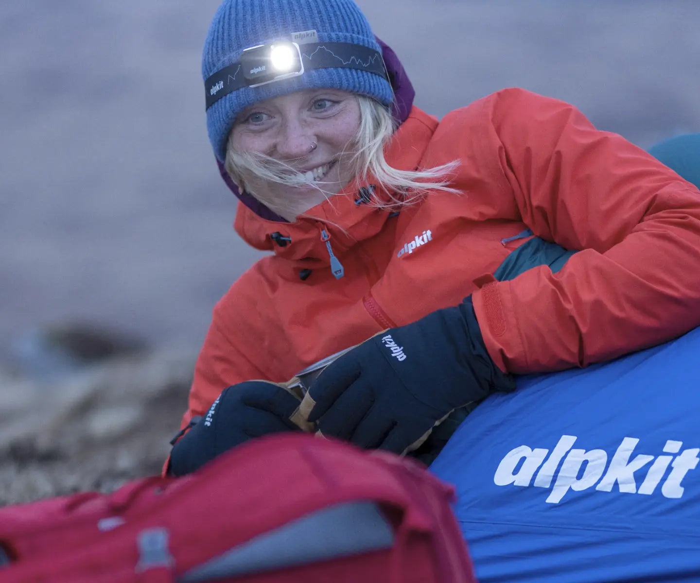 Camper in a bivvy bag