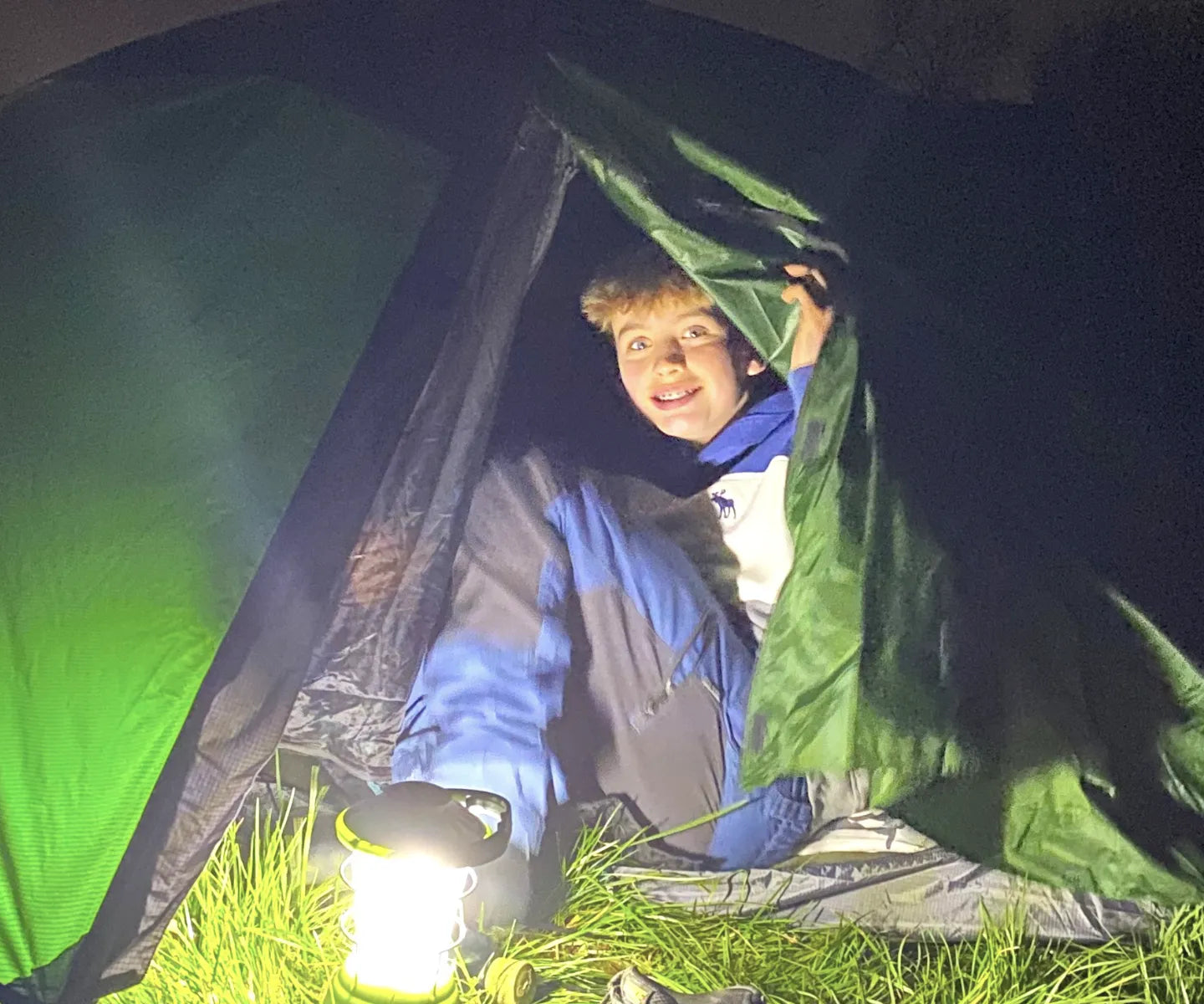 Wild camping in a lightweight tent