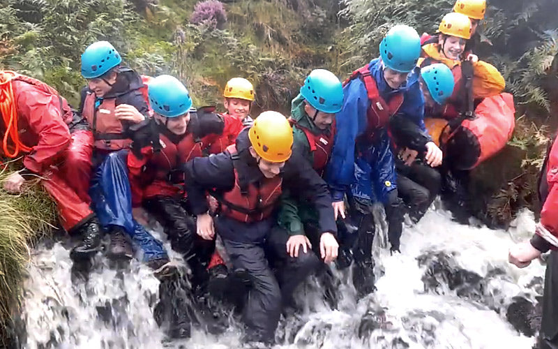 A Cracken Gorge Walk - giving Explorer Scouts a challenge.