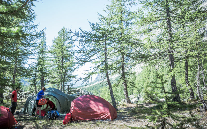 Wild camping is just part of the adventure