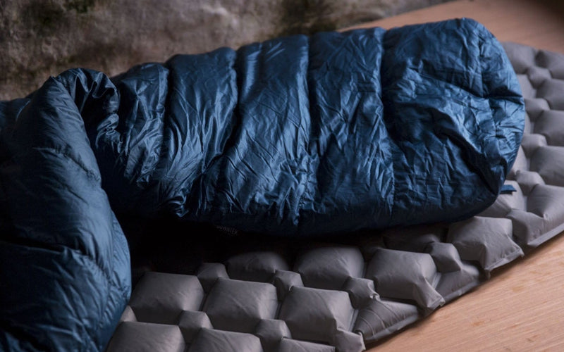 An ultralight goosedown sleeping bag