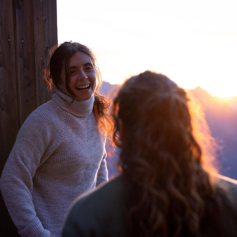 Women's Iona jumper in undyed wool