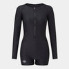 Nessie long sleeved one-piece swimsuit in Black