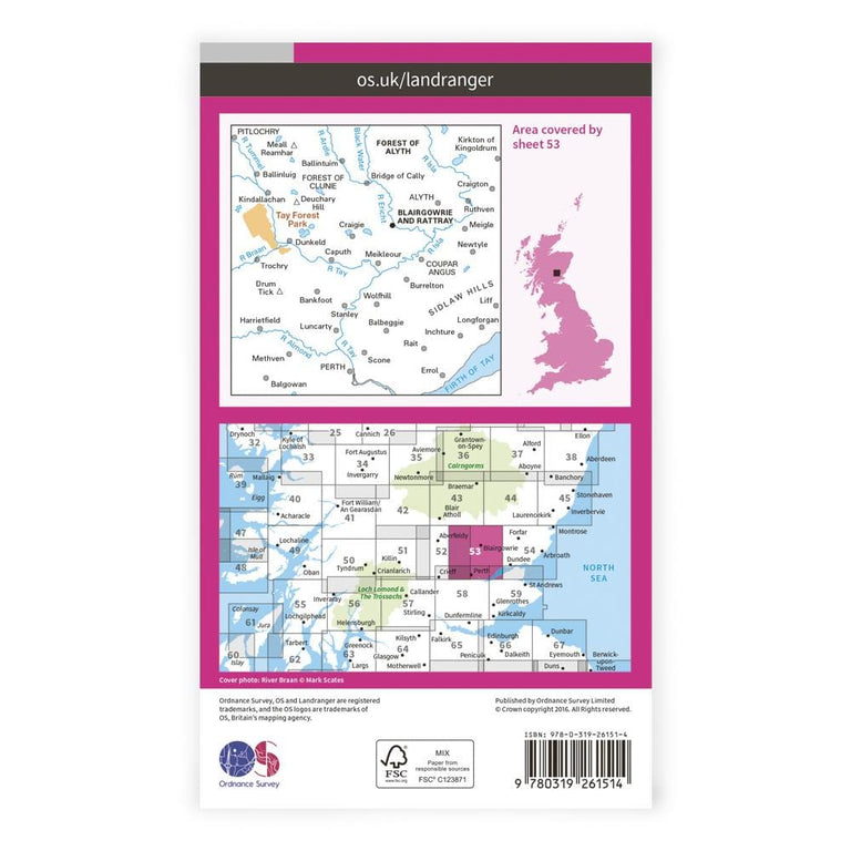 OS Landranger / Blairgowrie