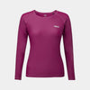alpkit hurley womens swimming top in vino purple