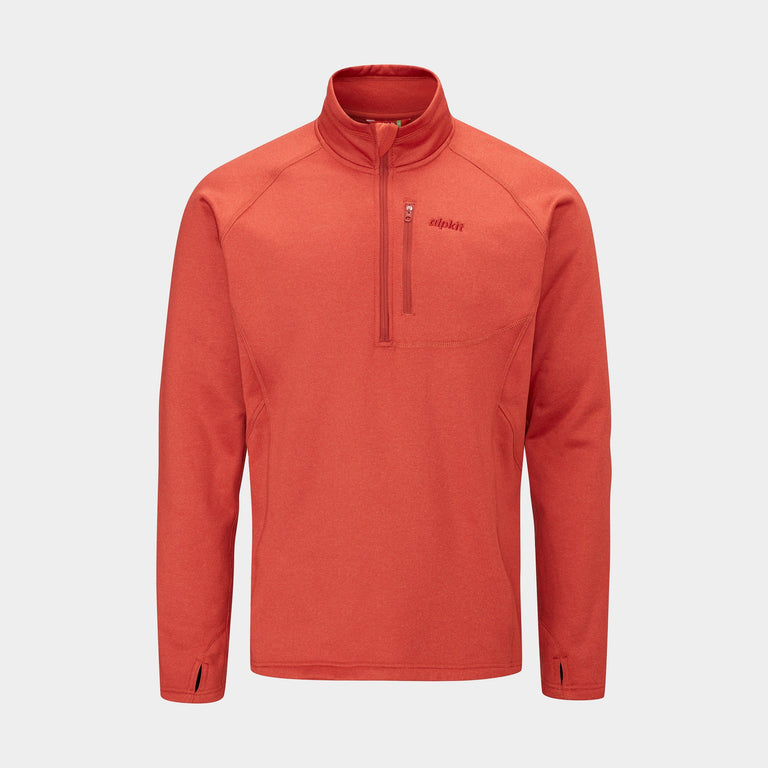 Alpkit Yakutian men's fleece in Brick red - closed